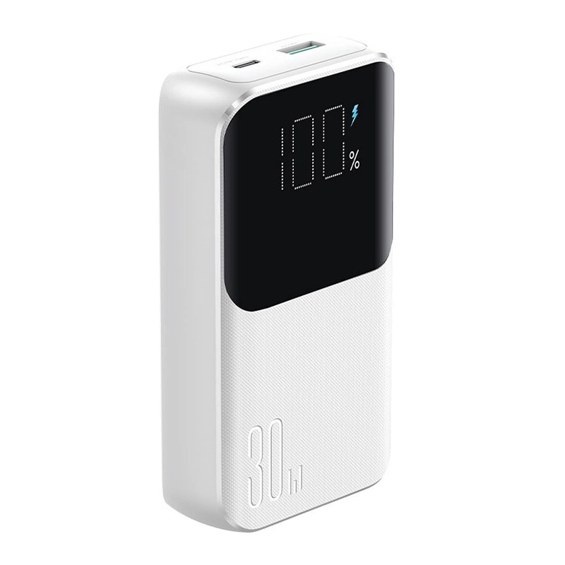 Mini power bank with built-in cables Joyroom JR-PBC06 30W 10000mAh - white_0