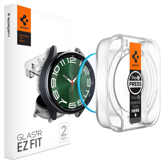 Spigen Glas.tR EZ Fit tempered glass for Samsung Galaxy Watch 6 Classic (47 mm) - 2 pcs._0