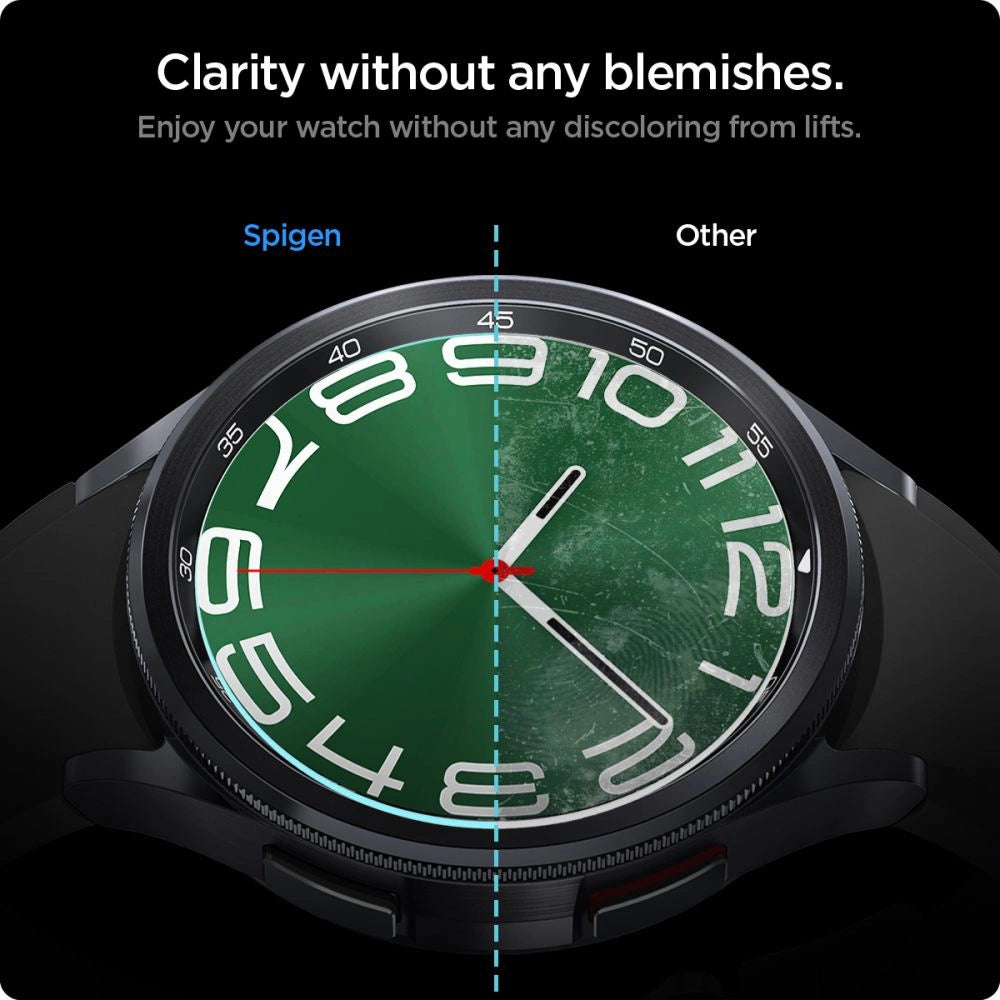 Spigen Glas.tR EZ Fit tempered glass for Samsung Galaxy Watch 6 Classic (47 mm) - 2 pcs._9