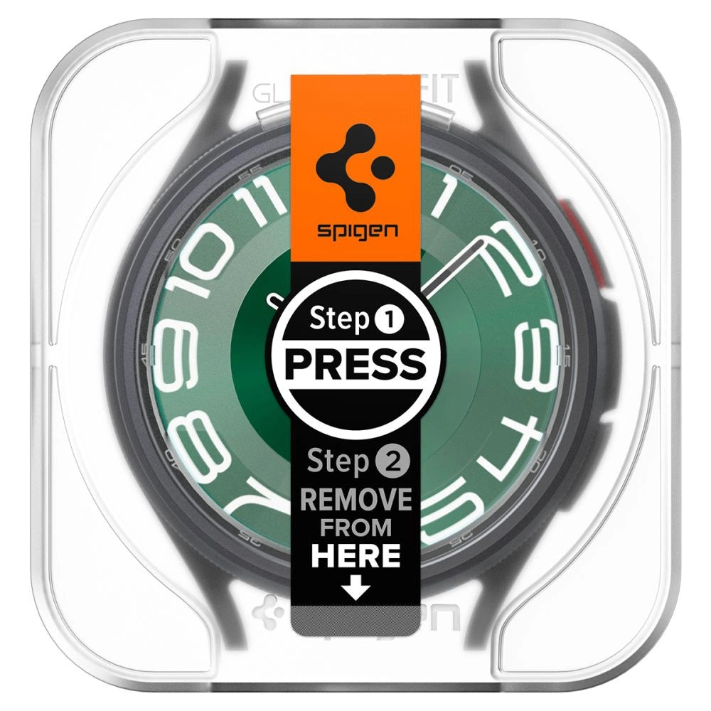 Spigen Glas.tR EZ Fit tempered glass for Samsung Galaxy Watch 6 Classic (47 mm) - 2 pcs._1