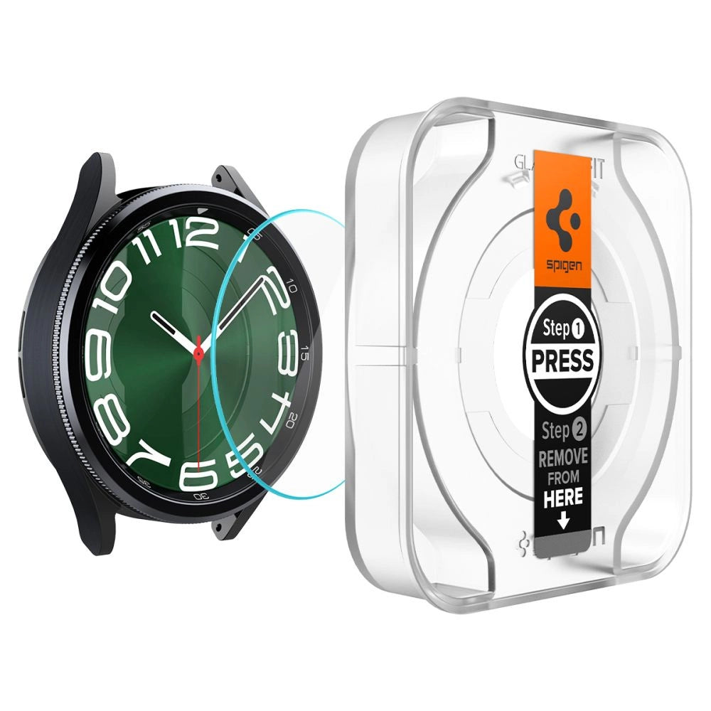 Spigen Glas.tR EZ Fit tempered glass for Samsung Galaxy Watch 6 Classic (47 mm) - 2 pcs._2
