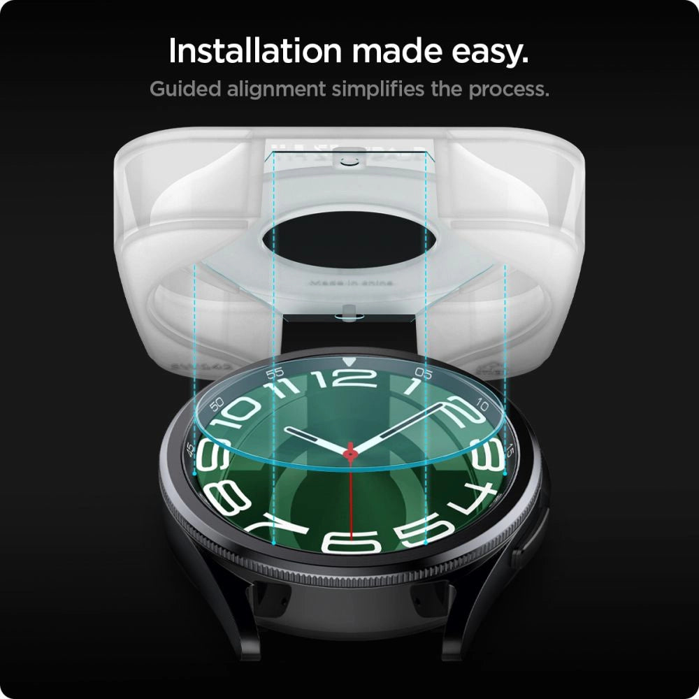Spigen Glas.tR EZ Fit tempered glass for Samsung Galaxy Watch 6 Classic (47 mm) - 2 pcs._8