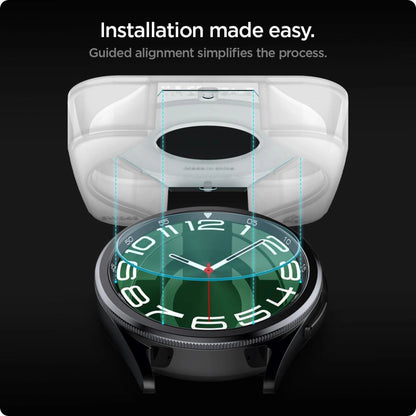 Spigen Glas.tR EZ Fit tempered glass for Samsung Galaxy Watch 6 Classic (47 mm) - 2 pcs._8