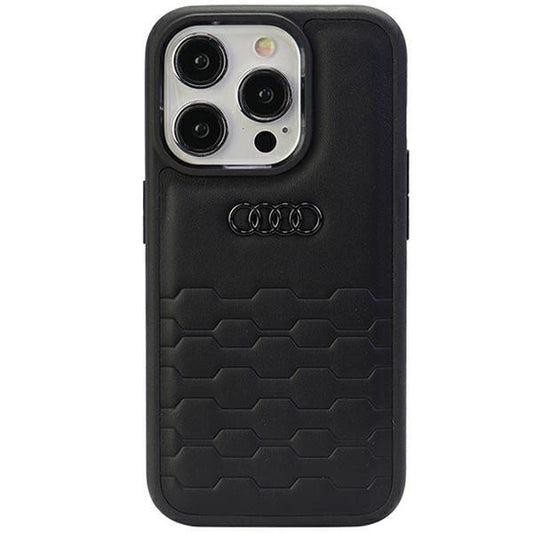 Audi GT Synthetic Leather case for iPhone 15 Pro Max - black_0