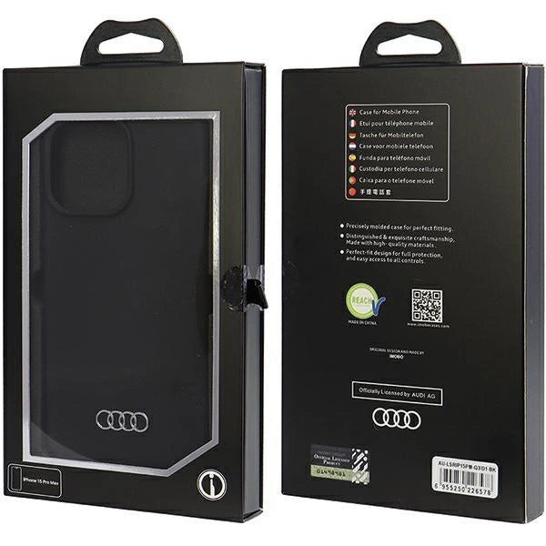 Audi Silicone Case for iPhone 15 Pro Max - black_6