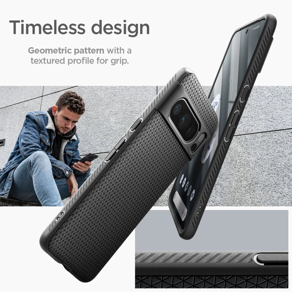 Spigen Liquid Air Case for Google Pixel 8 Pro - Matte Black_12