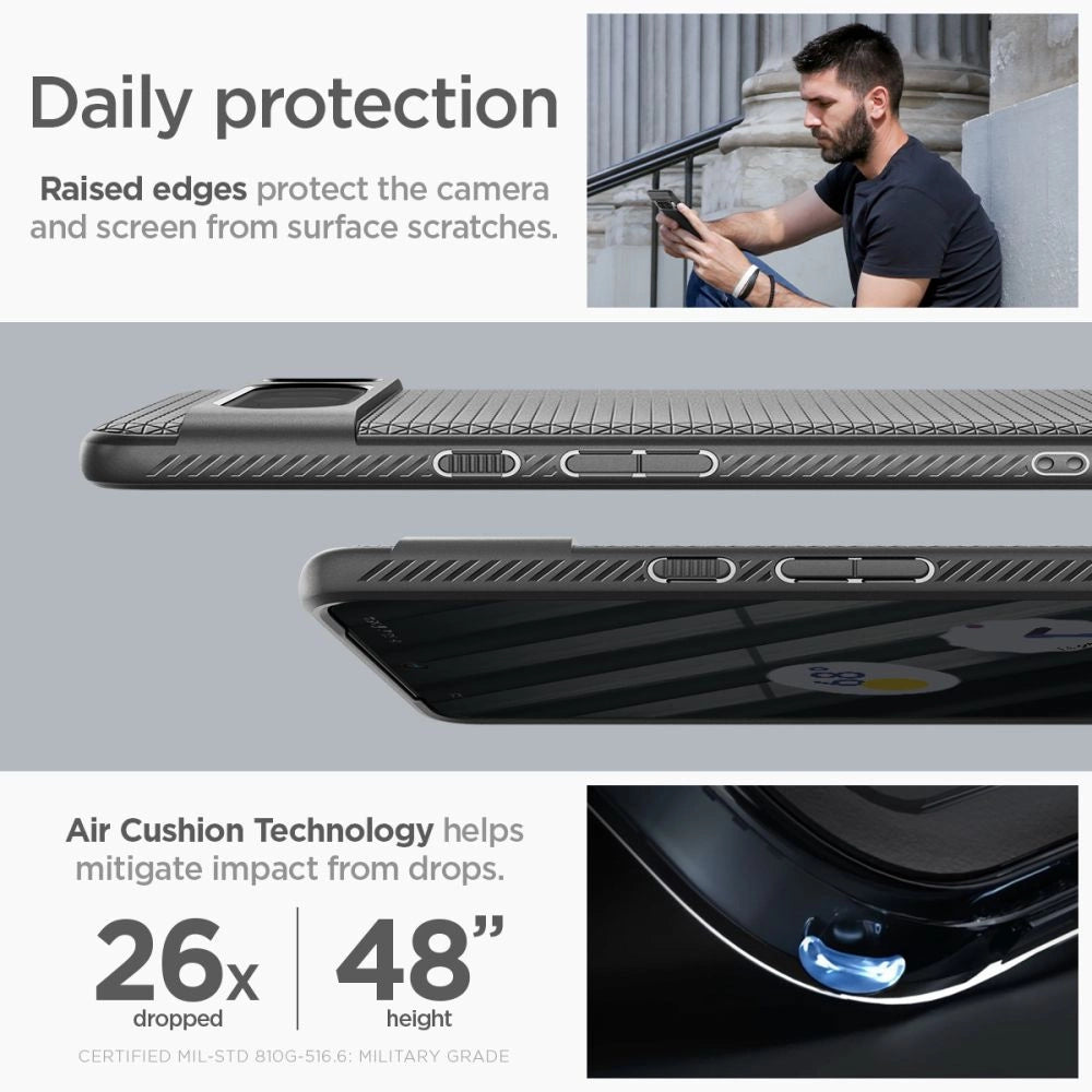 Spigen Liquid Air Case for Google Pixel 8 Pro - Matte Black_13