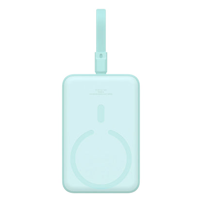Baseus Magnetic Mini MagSafe 10000mAh 20W powerbank with built-in Lightning cable - blue + Baseus Simple Series USB-C - USB-C 60W 0.3m cable_2