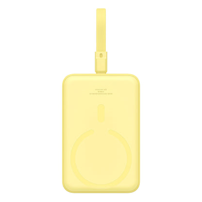 Baseus Magnetic Mini MagSafe 10000mAh 20W powerbank with built-in Lightning cable - yellow + Baseus Simple Series USB-C - USB-C 60W 0.3m cable_3
