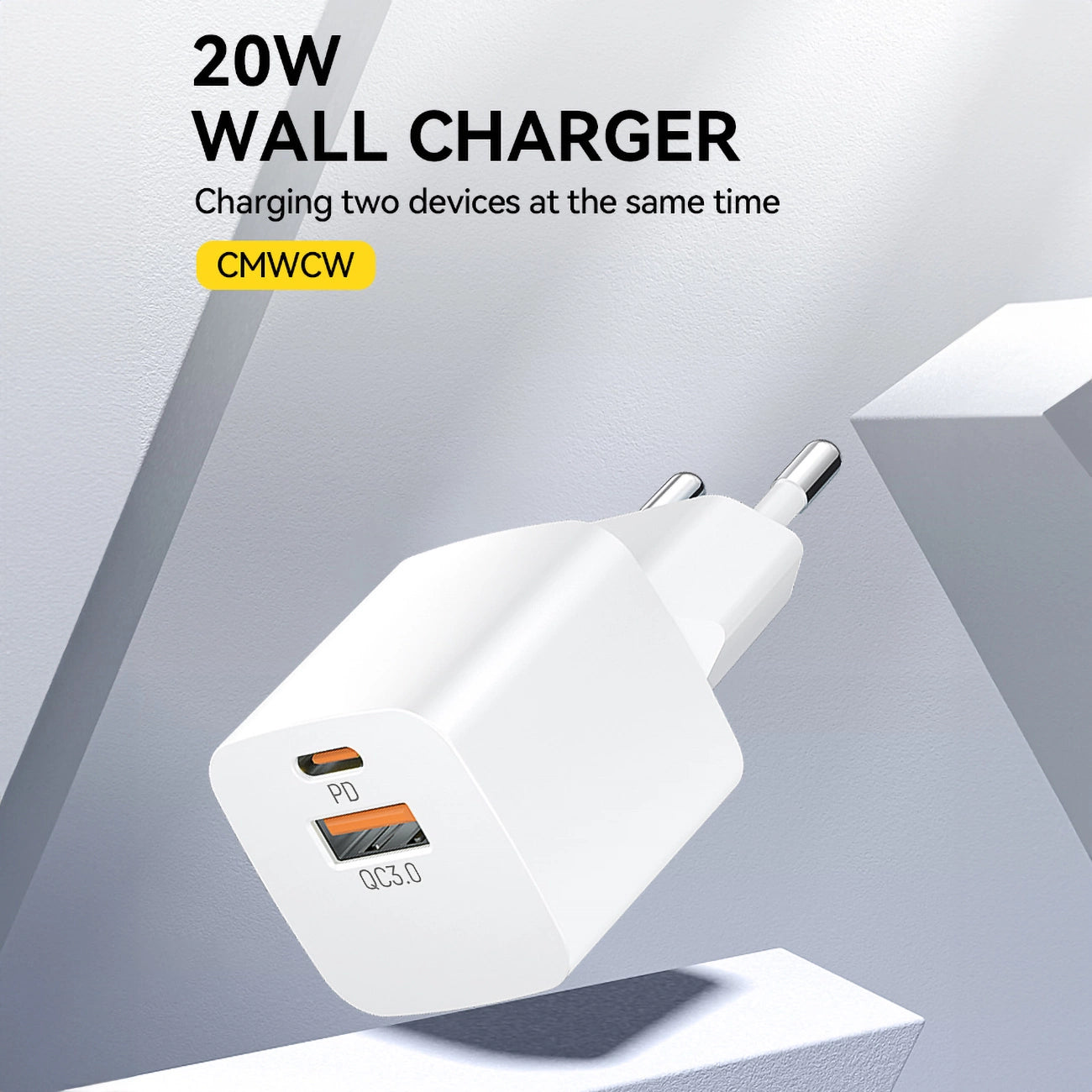 Wozinsky CMWCW 20W USB-C / USB-A wall charger - white_8