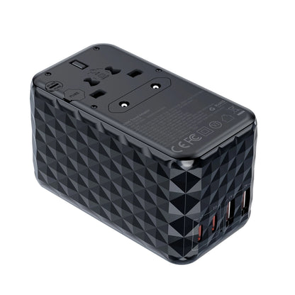 Choetech PD6028 EU / US / AUS / UK travel adapter 2x USB-C 2x USB-A 100W - black_1