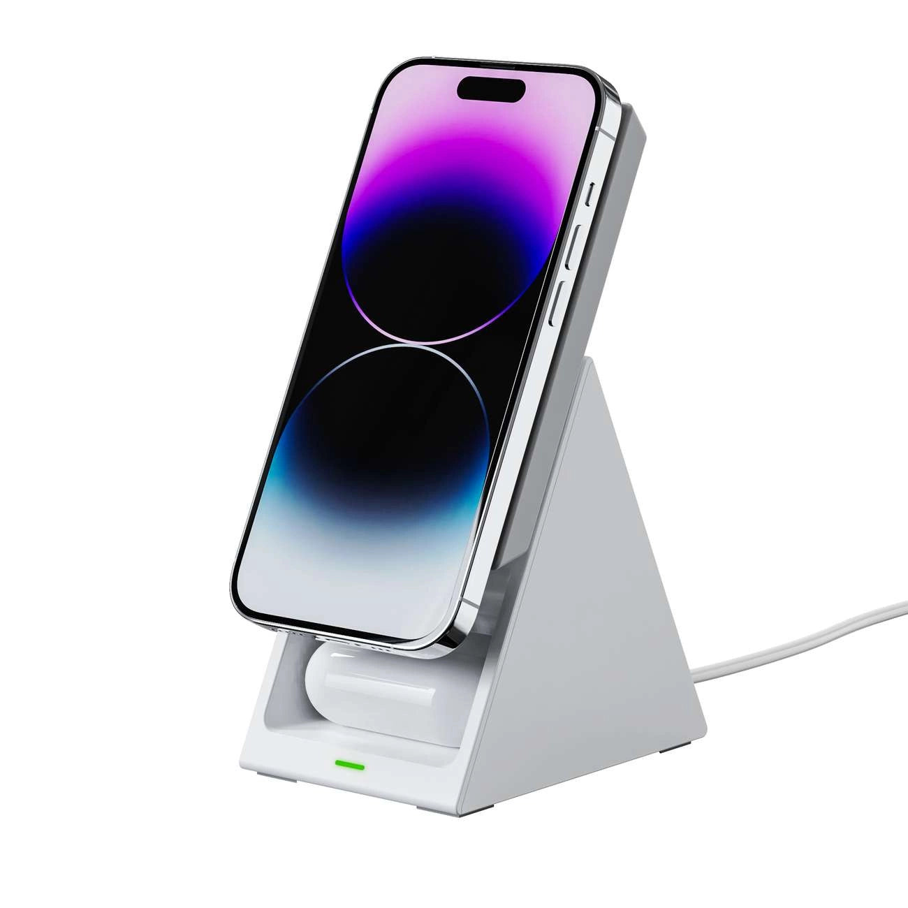 Choetech T600 15W 3in1 Inductive Charging Station - White_3