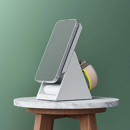 Choetech T600 15W 3in1 Inductive Charging Station - White_7