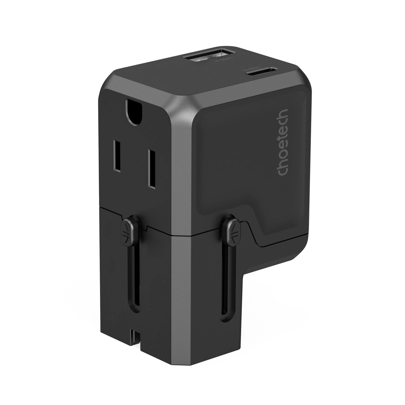 Choetech PD6038 USB-C USB-A PD 20W Travel Charger USA EU UK AU - Black_1