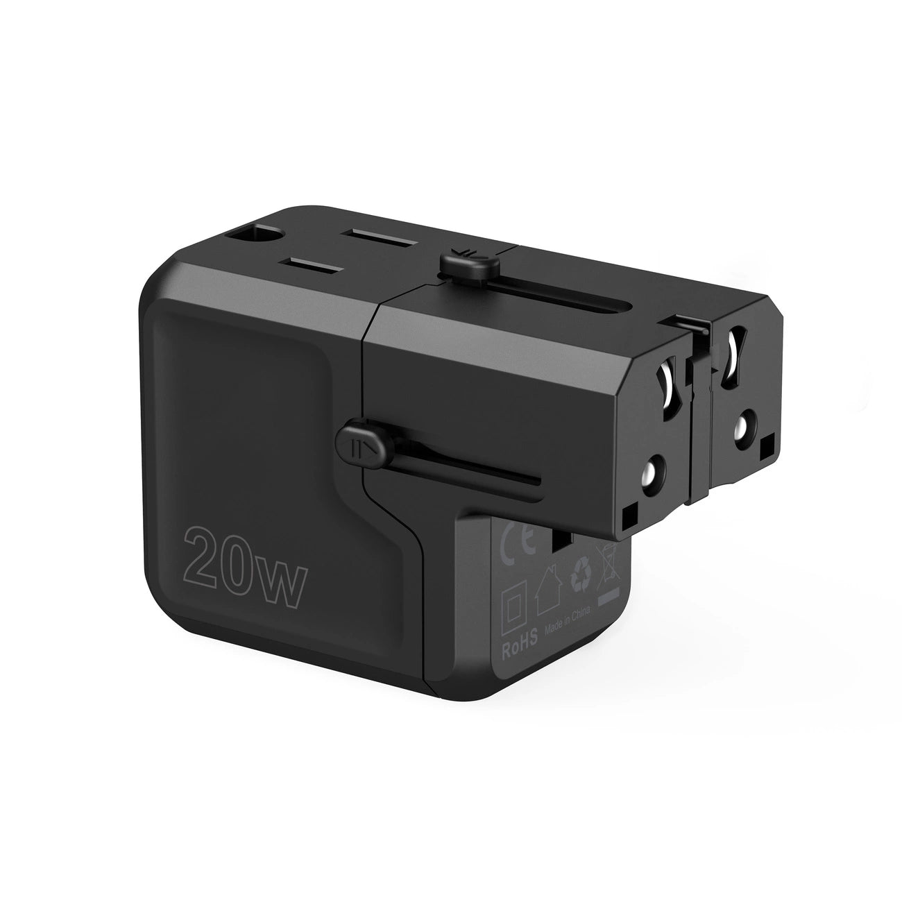 Choetech PD6038 USB-C USB-A PD 20W Travel Charger USA EU UK AU - Black_6