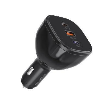 Choetech TC0024 car charger 160W 2x USB-C PD 3.1 1x USB-A - black_0