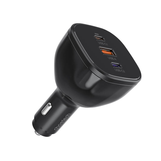 Choetech TC0024 car charger 160W 2x USB-C PD 3.1 1x USB-A - black_0