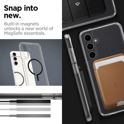 Spigen Ultra Hybrid OneTap Ring Case with MagSafe for Samsung Galaxy S23 FE - Clear Black_15