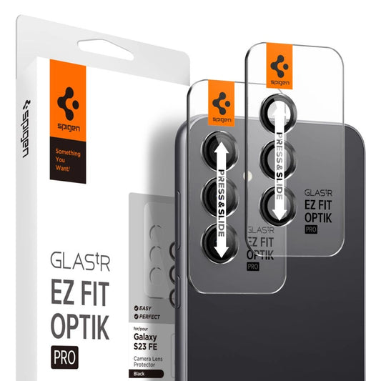 Spigen Glas.tR EZ Fit Optik Camera Protector for Samsung Galaxy S23 FE - Black 2 pcs._0