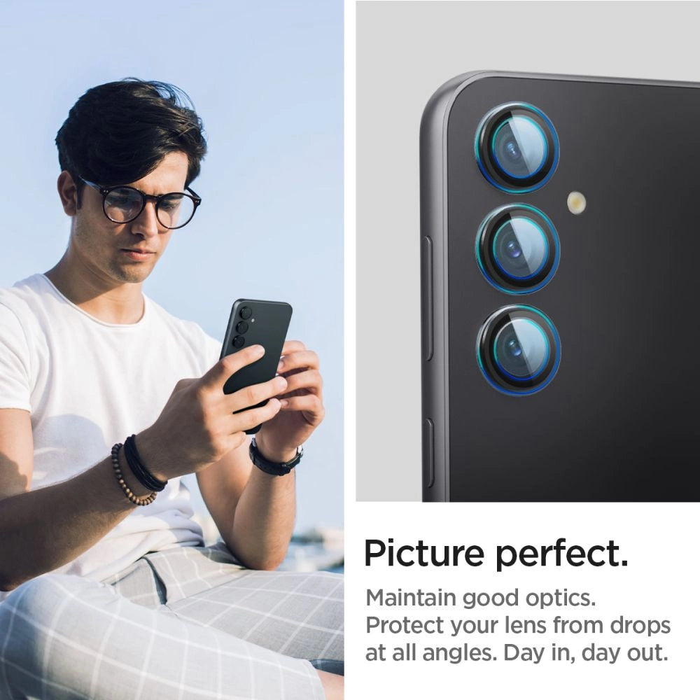 Spigen Glas.tR EZ Fit Optik Camera Protector for Samsung Galaxy S23 FE - Black 2 pcs._7