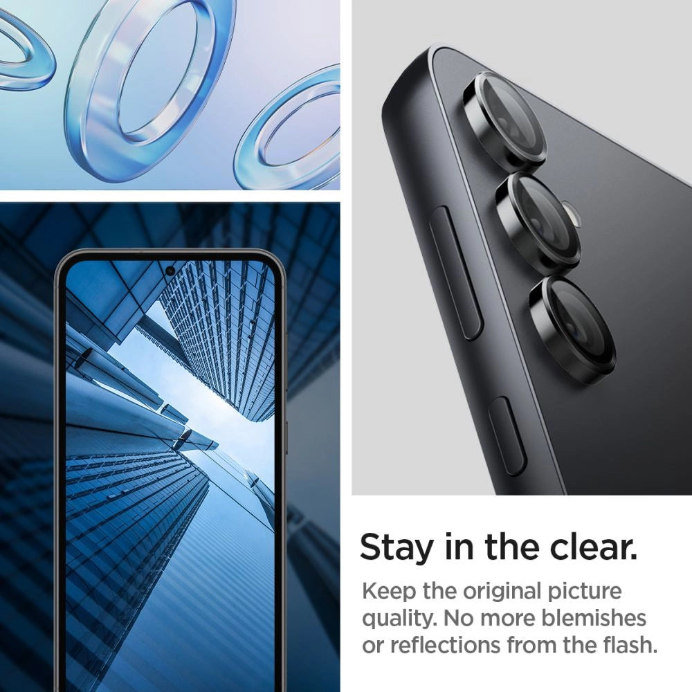 Spigen Glas.tR EZ Fit Optik Camera Protector for Samsung Galaxy S23 FE - Black 2 pcs._8