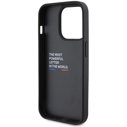 BMW BMHCP15L22PTDK iPhone 15 Pro 6.1&quot; black/black Leather Stamp Tricolor_6