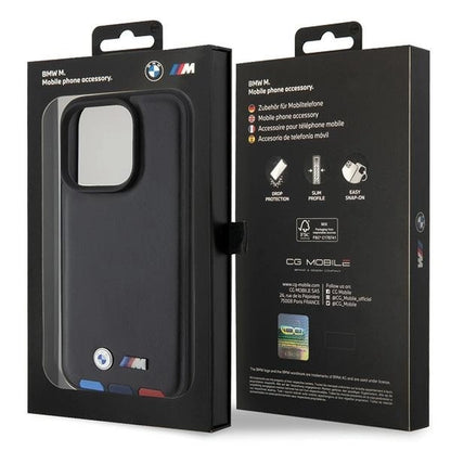 BMW BMHCP15L22PTDK iPhone 15 Pro 6.1&quot; black/black Leather Stamp Tricolor_7