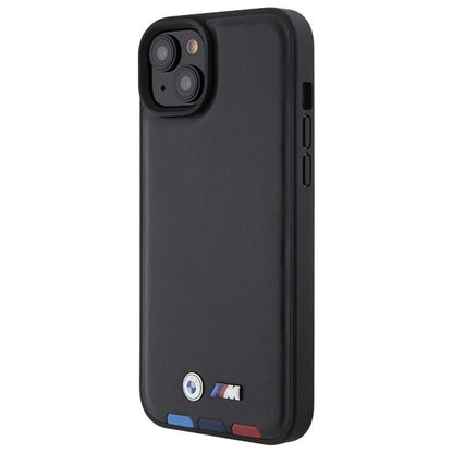 BMW BMHCP15M22PTDK iPhone 15 Plus 6.7&quot; black/black Leather Stamp Tricolor_1
