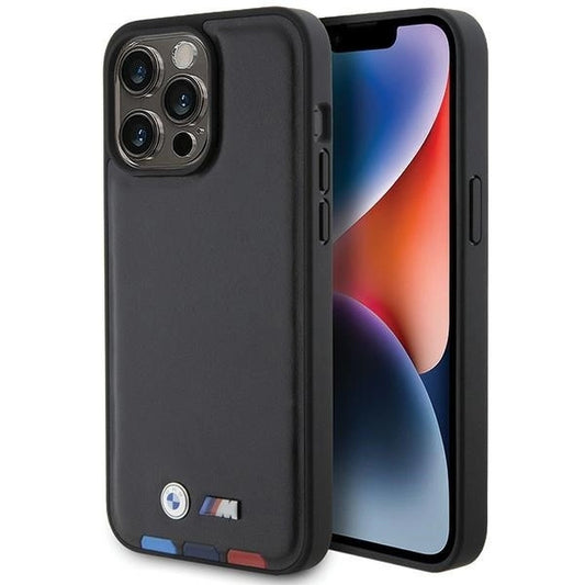 BMW BMHCP15X22PTDK iPhone 15 Pro Max 6.7&quot; black/black Leather Stamp Tricolor_0
