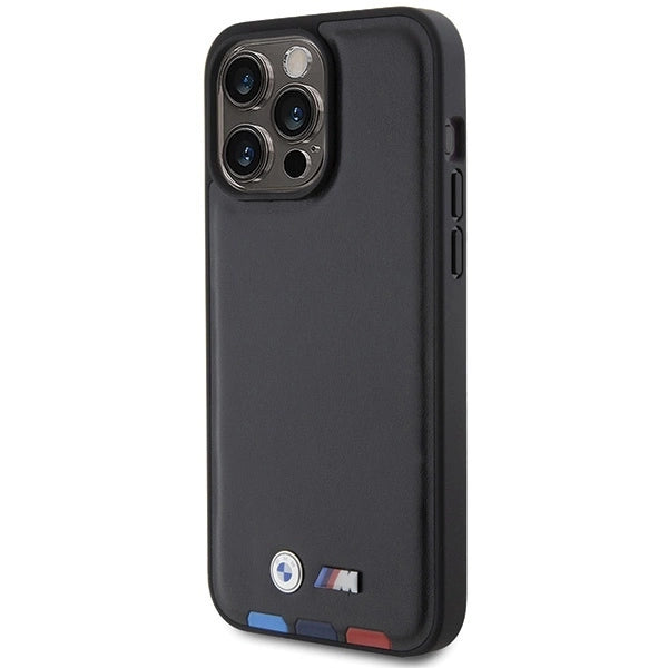 BMW BMHCP15X22PTDK iPhone 15 Pro Max 6.7&quot; black/black Leather Stamp Tricolor_1