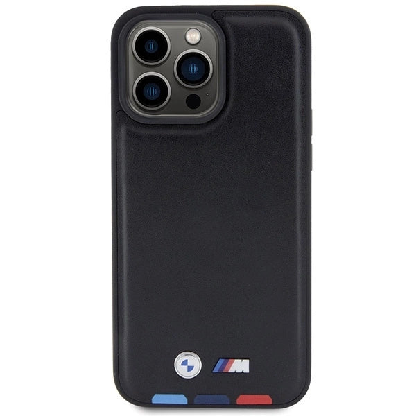 BMW BMHCP15X22PTDK iPhone 15 Pro Max 6.7&quot; black/black Leather Stamp Tricolor_2