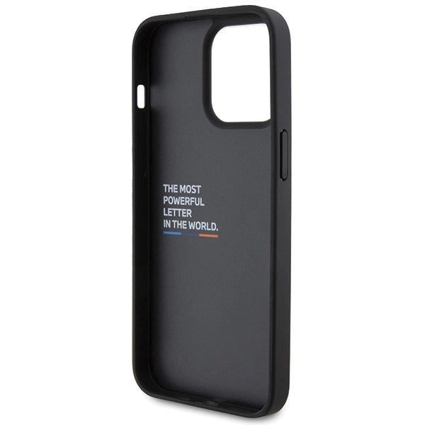 BMW BMHCP15X22PTDK iPhone 15 Pro Max 6.7&quot; black/black Leather Stamp Tricolor_6