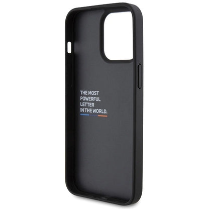 BMW BMHCP15X22PTDK iPhone 15 Pro Max 6.7&quot; black/black Leather Stamp Tricolor_6