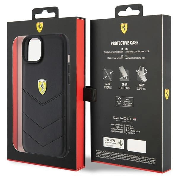 Ferrari FEHCP15MRDUK iPhone 15 Plus 6.7" black/black hardcase Quilted Metal Logo_7