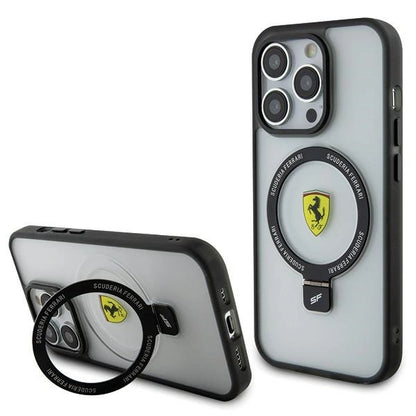Ferrari FEHMP15LUSCAH iPhone 15 Pro 6.1" transparent hardcase Ring Stand 2023 Collection MagSafe_0
