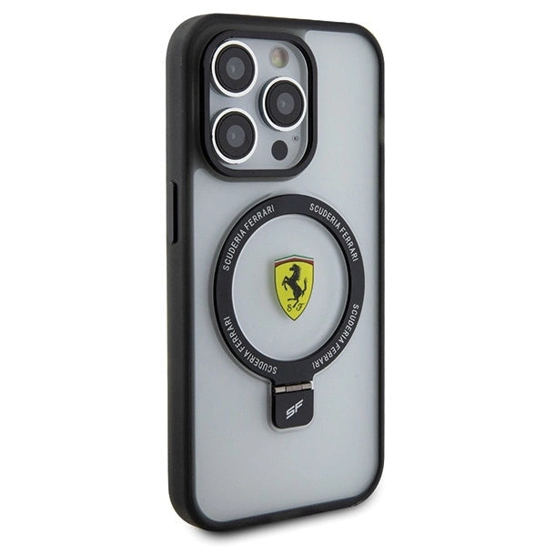 Ferrari FEHMP15LUSCAH iPhone 15 Pro 6.1" transparent hardcase Ring Stand 2023 Collection MagSafe_3
