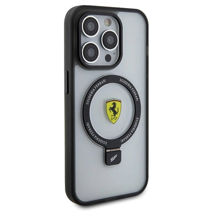 Ferrari FEHMP15LUSCAH iPhone 15 Pro 6.1" transparent hardcase Ring Stand 2023 Collection MagSafe_3