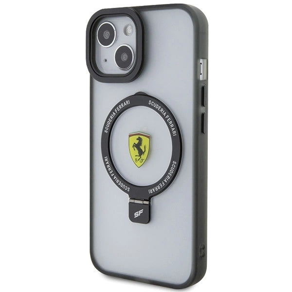 Ferrari FEHMP15SUSCAH iPhone 15 6.1" transparent hardcase Ring Stand 2023 Collection MagSafe_1