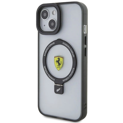 Ferrari FEHMP15SUSCAH iPhone 15 6.1" transparent hardcase Ring Stand 2023 Collection MagSafe_1