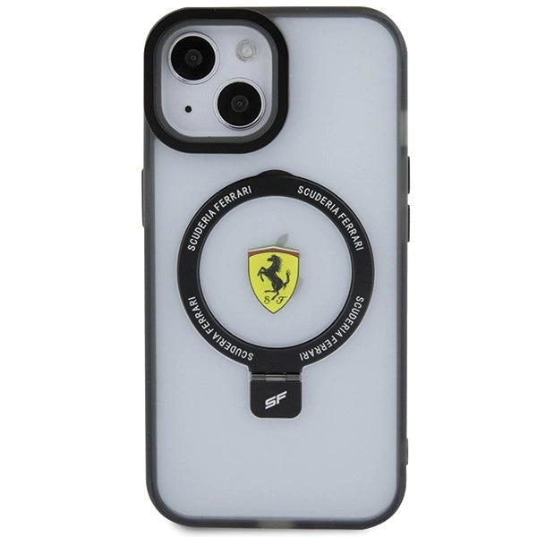 Ferrari FEHMP15SUSCAH iPhone 15 6.1" transparent hardcase Ring Stand 2023 Collection MagSafe_2