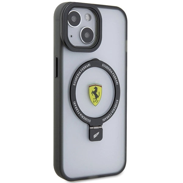 Ferrari FEHMP15SUSCAH iPhone 15 6.1" transparent hardcase Ring Stand 2023 Collection MagSafe_3