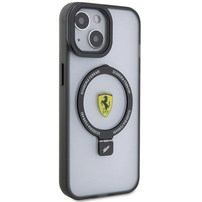 Ferrari FEHMP15SUSCAH iPhone 15 6.1" transparent hardcase Ring Stand 2023 Collection MagSafe_3