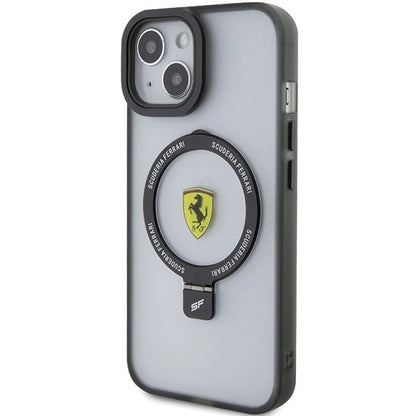 Ferrari FEHMP15SUSCAK iPhone 15 6.1" black/black hardcase Ring Stand 2023 Collection MagSafe_1