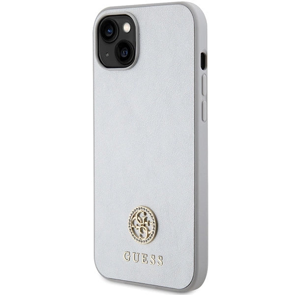Guess GUHCP15MPS4DGPS iPhone 15 Plus 6.7" silver/silver hardcase Strass Metal Logo_1