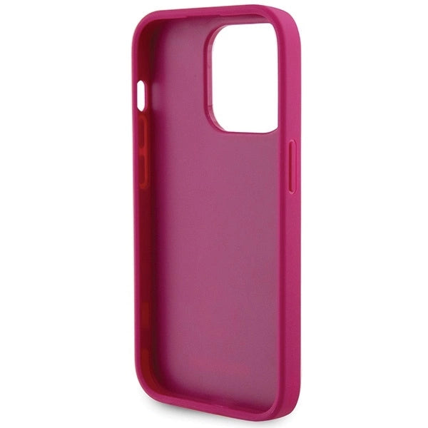 Guess GUHCP15XPS4DGPP iPhone 15 Pro Max 6.7" pink/pink hardcase Strass Metal Logo_6