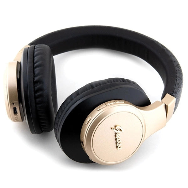 Guess Bluetooth on-ear headphones GUBH604GEMK black/black 4G Script_1