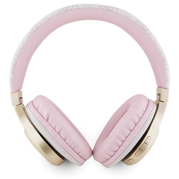 Guess Bluetooth on-ear headphones GUBH604GEMP pink/pink 4G Script_2