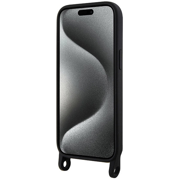 Karl Lagerfeld KLHCP15SSCBSCNK iPhone 15 6.1&quot; hardcase black/black Crossbody Silicone Choupette_3