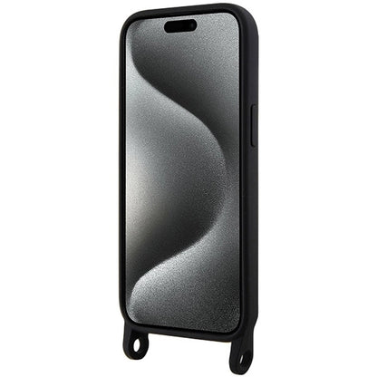 Karl Lagerfeld KLHCP15SSCBSCNK iPhone 15 6.1&quot; hardcase black/black Crossbody Silicone Choupette_3