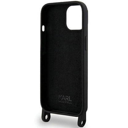 Karl Lagerfeld KLHCP15SSCBSCNK iPhone 15 6.1&quot; hardcase black/black Crossbody Silicone Choupette_5